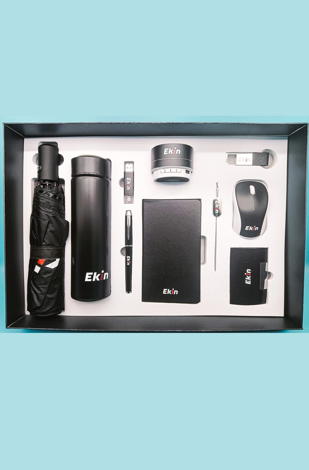 Premium Corporate Gift Set with Stainless Steel Bottle, Umbrella & Tech Accessories gallery 2