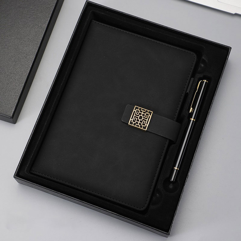 A5 Perfect Binding Notebook and Metal Pen Gift Set