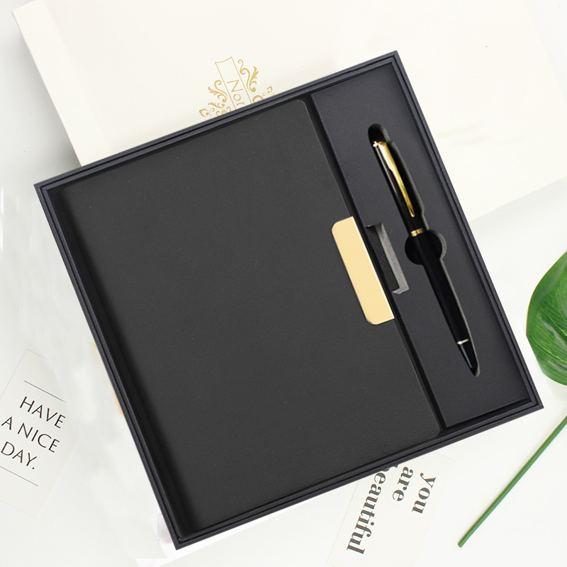 A5 Perfect Binding Notebook and Metal Pen Gift Set