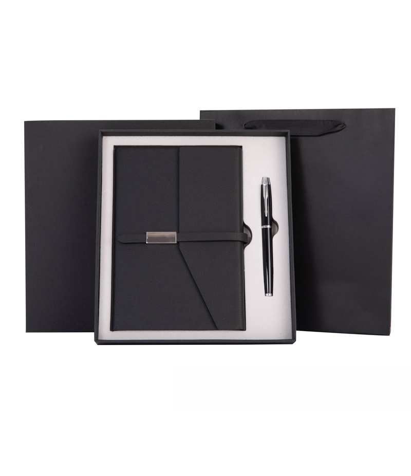3 folds A5 perfect binding notebook Gift Set