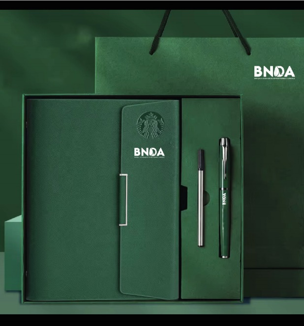 3 folds A5 loose leaf binding notebook Gift Set