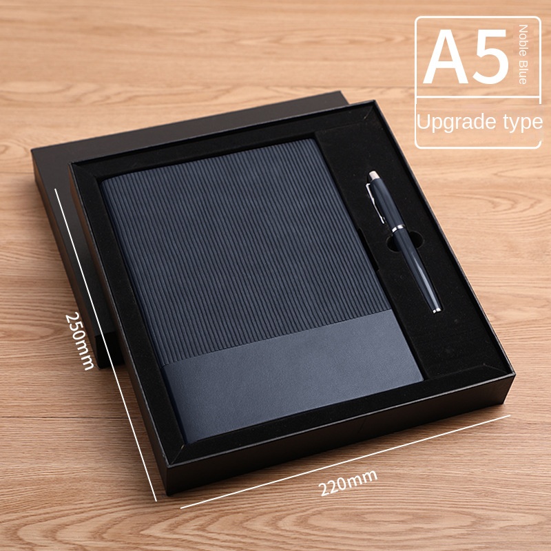 A5 Perfect Binding Notebook and Metal Pen Gift Set