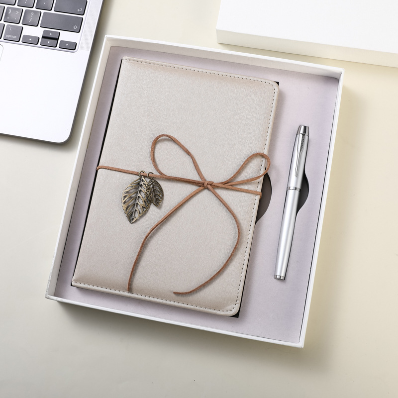 A5 Perfect Binding Notebook and Metal Pen Gift Set