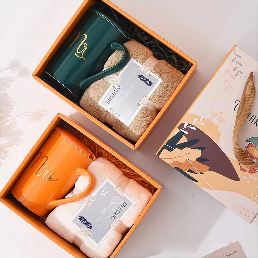 Coffee Mug 350ML and Towel Gift Set – Practical Corporate Gift Set gallery 1