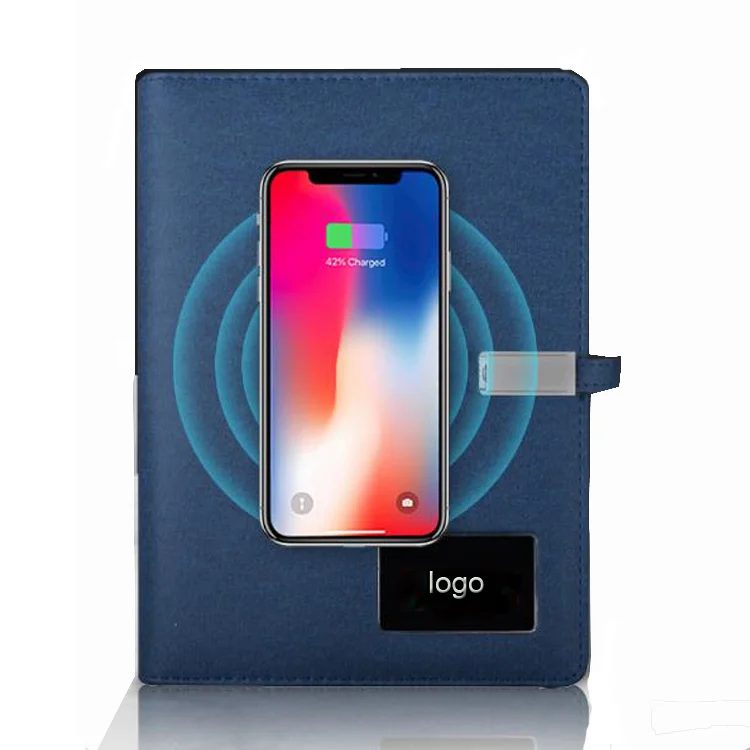Power bank notebook: 8,000mAh + light up logo 7 colors + wireless charger 5W + USB 16GB Gift Set gallery 5