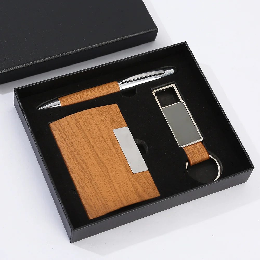 Bamboo keychain Gift Set gallery 1