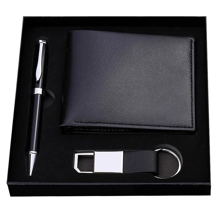 PU Wallet, Keychain and Metal Pen Corporate Gift Set gallery 1