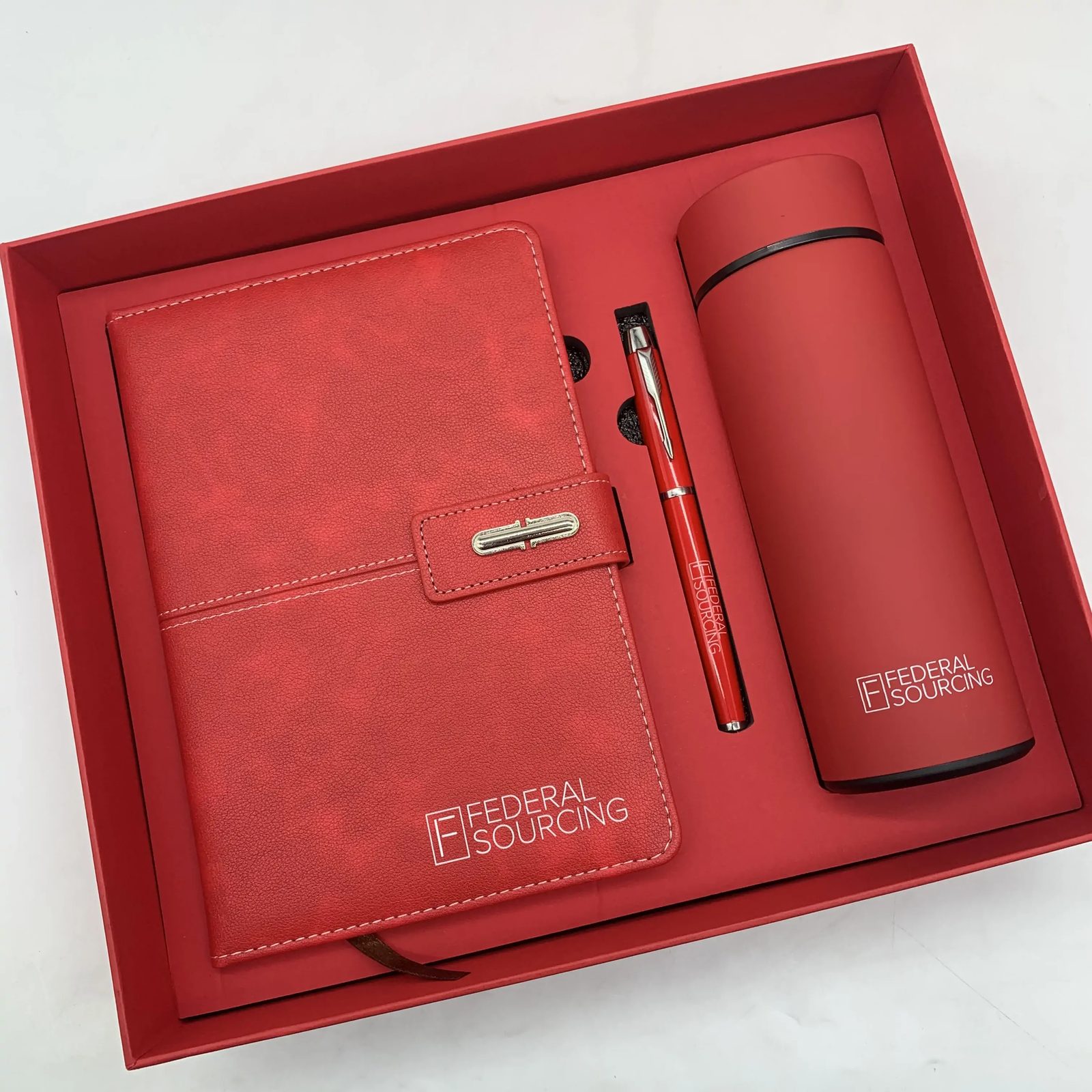 304 Stainless Steel Bottle 350ML, A5 Perfect Binding Notebook and Metal Pen Gift Set gallery 4
