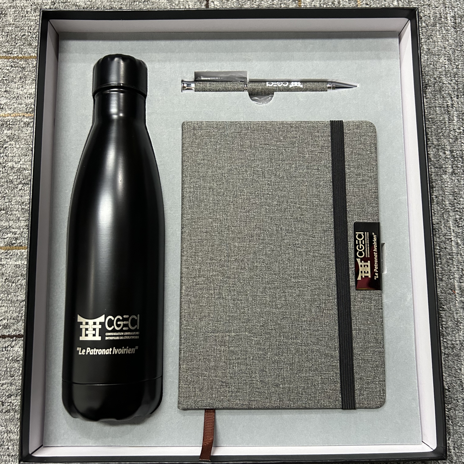 A5 notebook with elastic band Gift Set