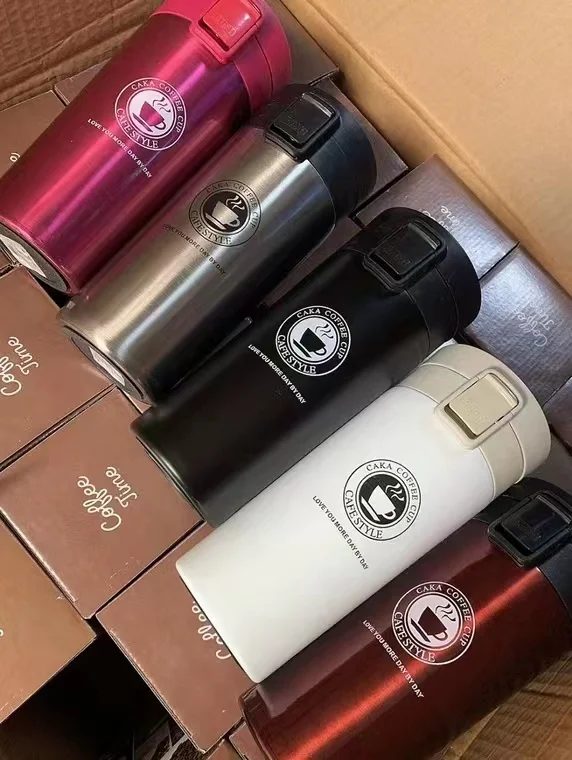 304 Stainless Coffee Mug, A5 Perfect Binding Notebook and Metal Pen Gift Set gallery 2