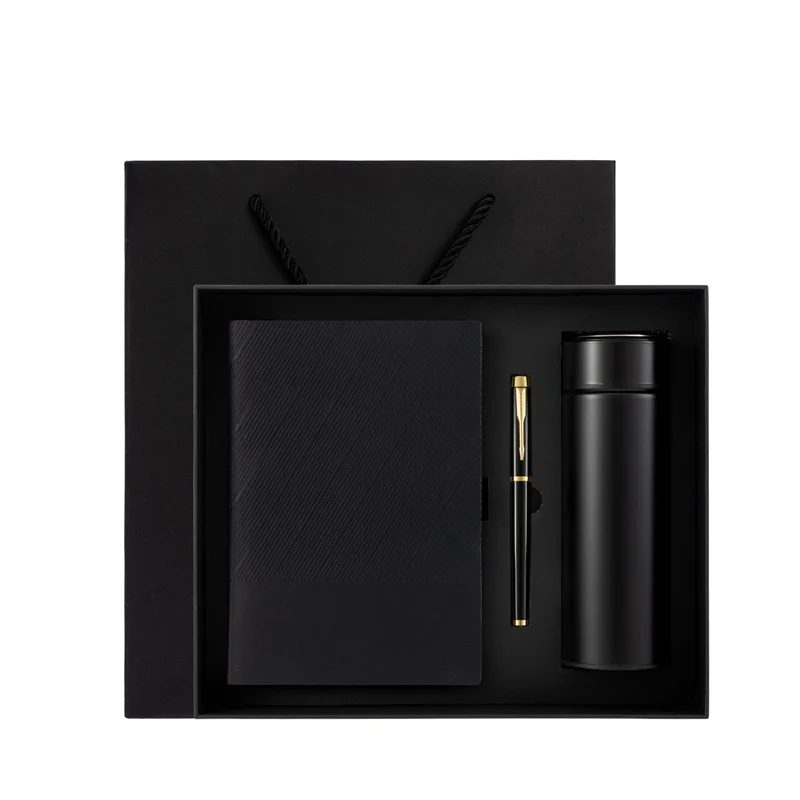 304 Stainless Steel Bottle, A5 Notebook & Pen Corporate Gift Set