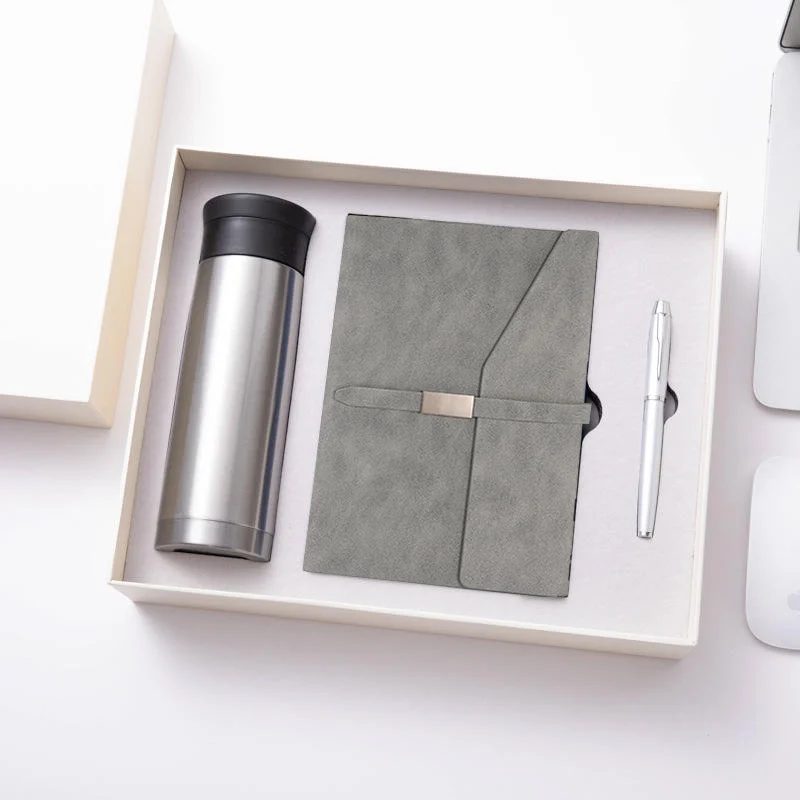 304 Stainless Steel Bottle, A5 Notebook & Pen Corporate Gift Set