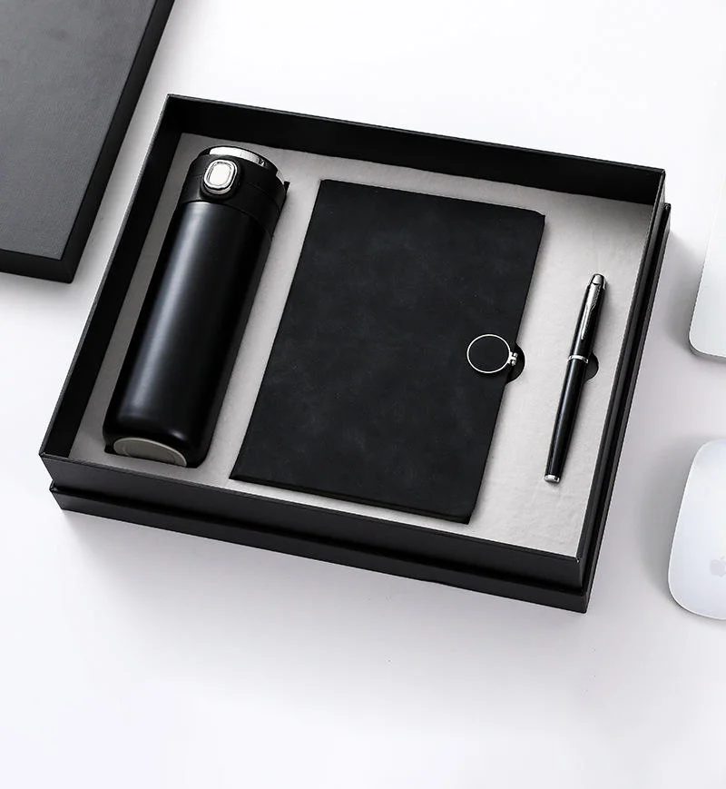 One Click Bottle, A5 Perfect Binding Notebook and Metal Pen Gift Set