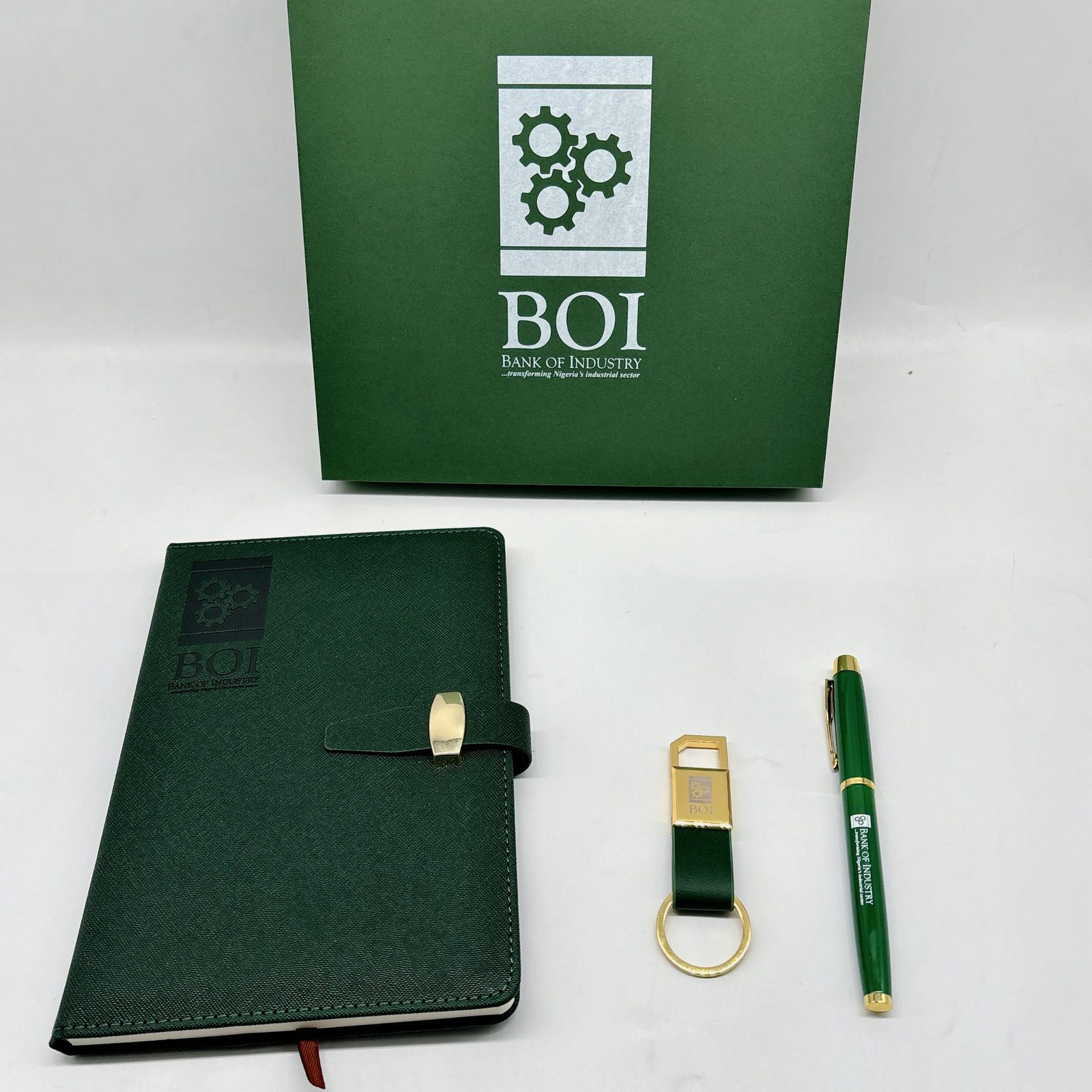 A5 Perfect Binding, Metal Pen and Keychain Gift Set