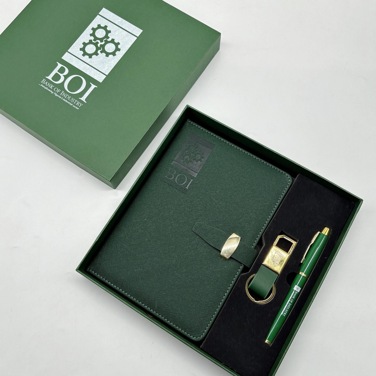 A5 Perfect Binding, Metal Pen and Keychain Gift Set gallery 2