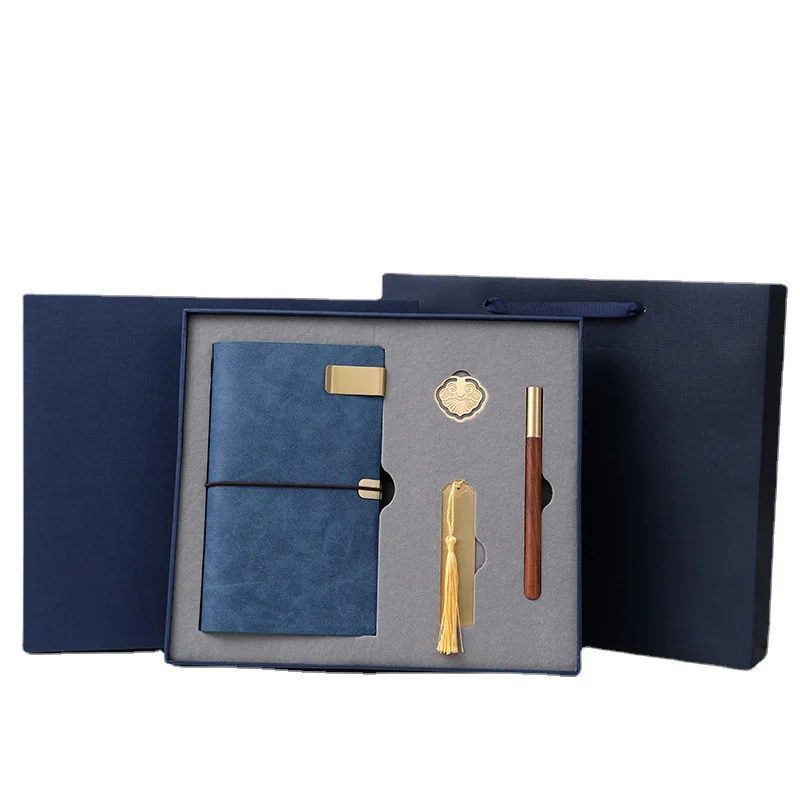 A6 Account Notebook, Brass Buckle, Brass Bookmark and Wood + Metal Pen Gift Set gallery 5