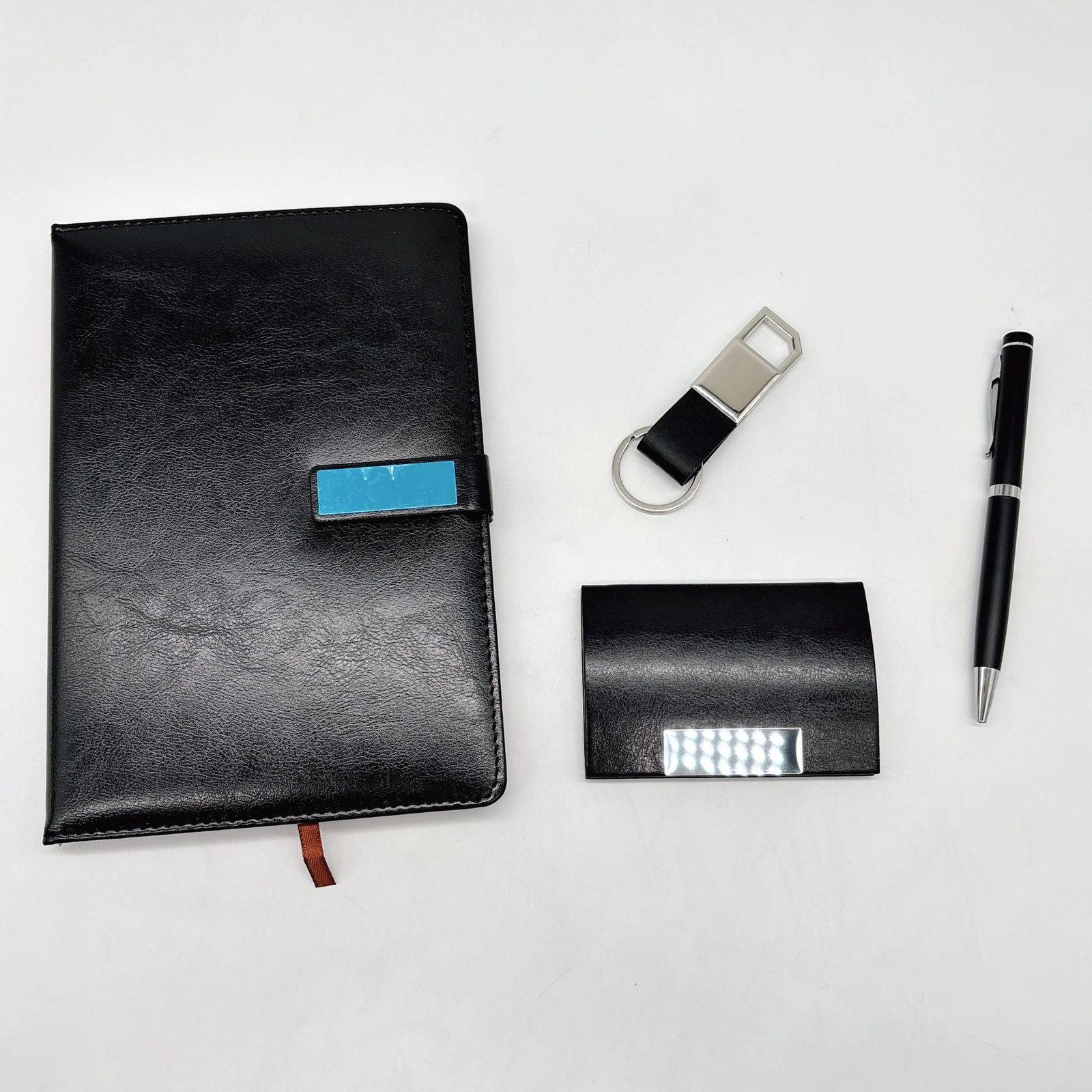 A5 Notebook, Metal Pen, PU Keychain & Card Holder Corporate Gift Set gallery 2