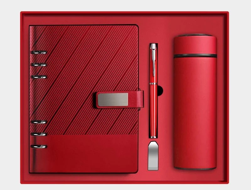 A5 Loose-Leaf Notebook, 16GB U Disk, Metal Pen & 304 Stainless Steel Bottle Corporate Gift Set gallery 4
