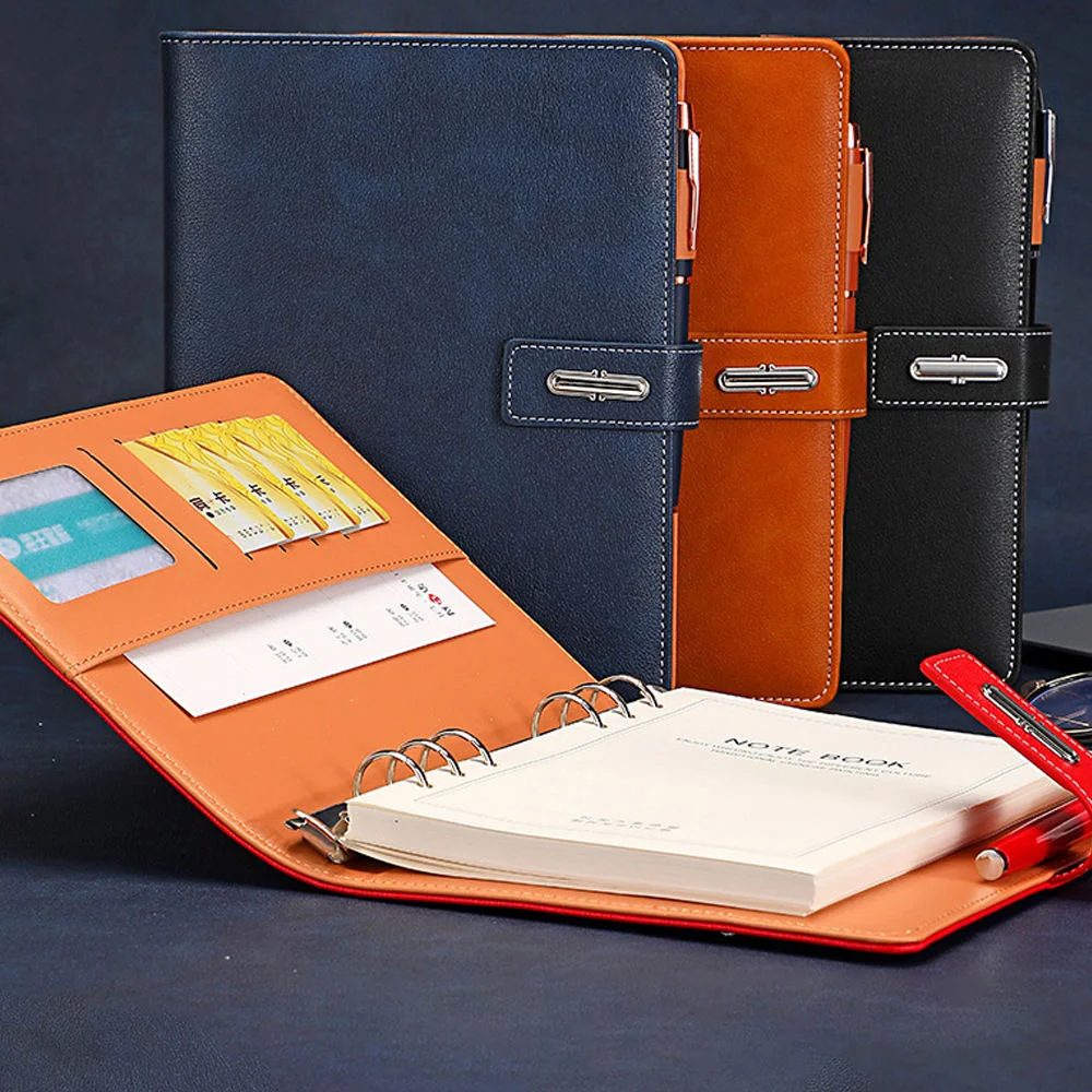 A5 Perfect Binding Notebook, U Disk 16GB, Metal Pen and Pen Refill Gift Set gallery 5