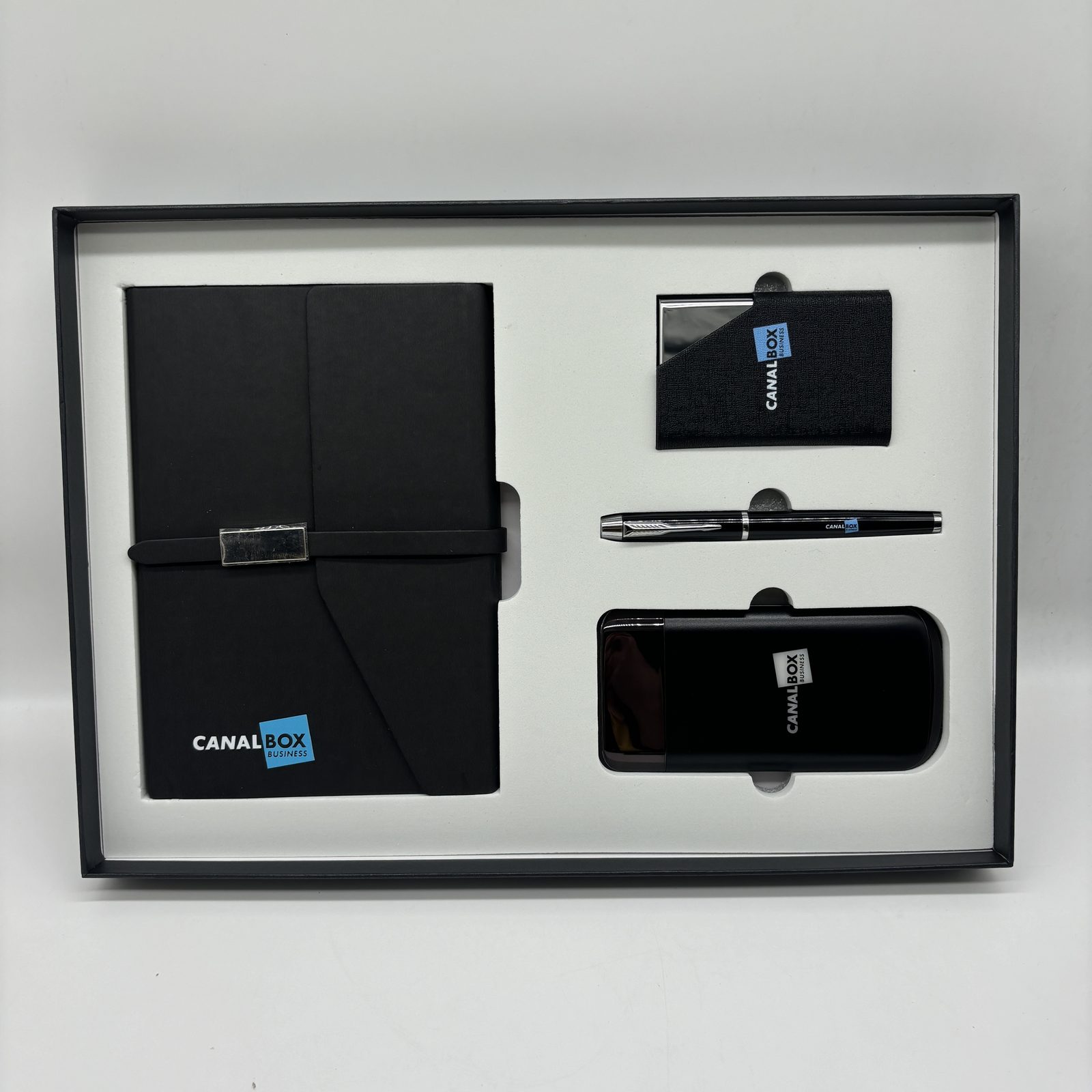 PU + metal card holder Gift Set