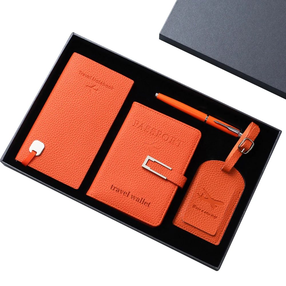 A6 Notebook, Passport Holder, Luggage Tags and Pen Gift Set gallery 3