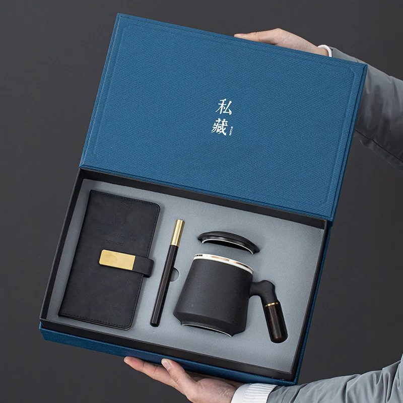 A6 Notebook, Wooden Pen, Bookmark, Ceramic Cup & Metal USB Flash Drive 16GB Gift Set gallery 2