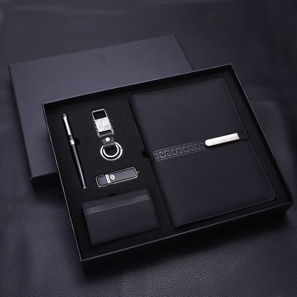 Metal and PU Executive Corporate Gift Set with 16GB Flash Drive