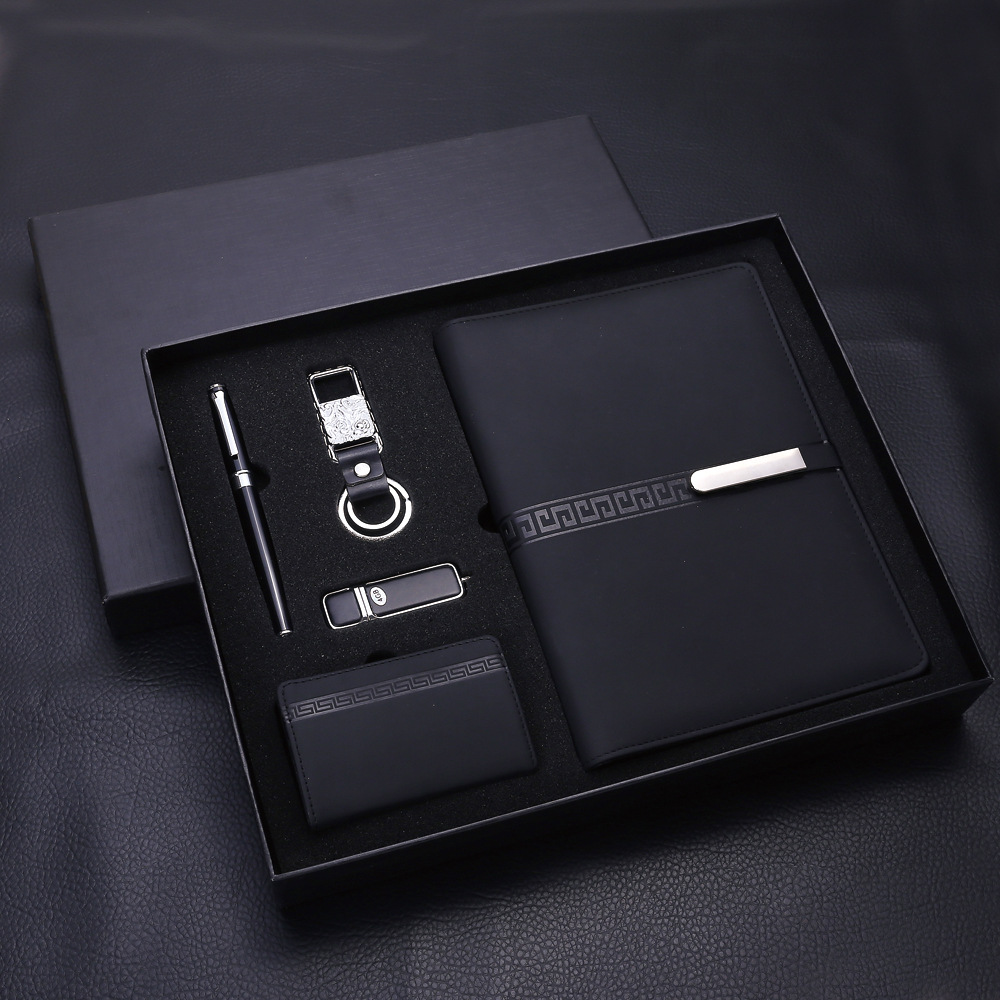 Metal and PU Executive Corporate Gift Set with 16GB Flash Drive