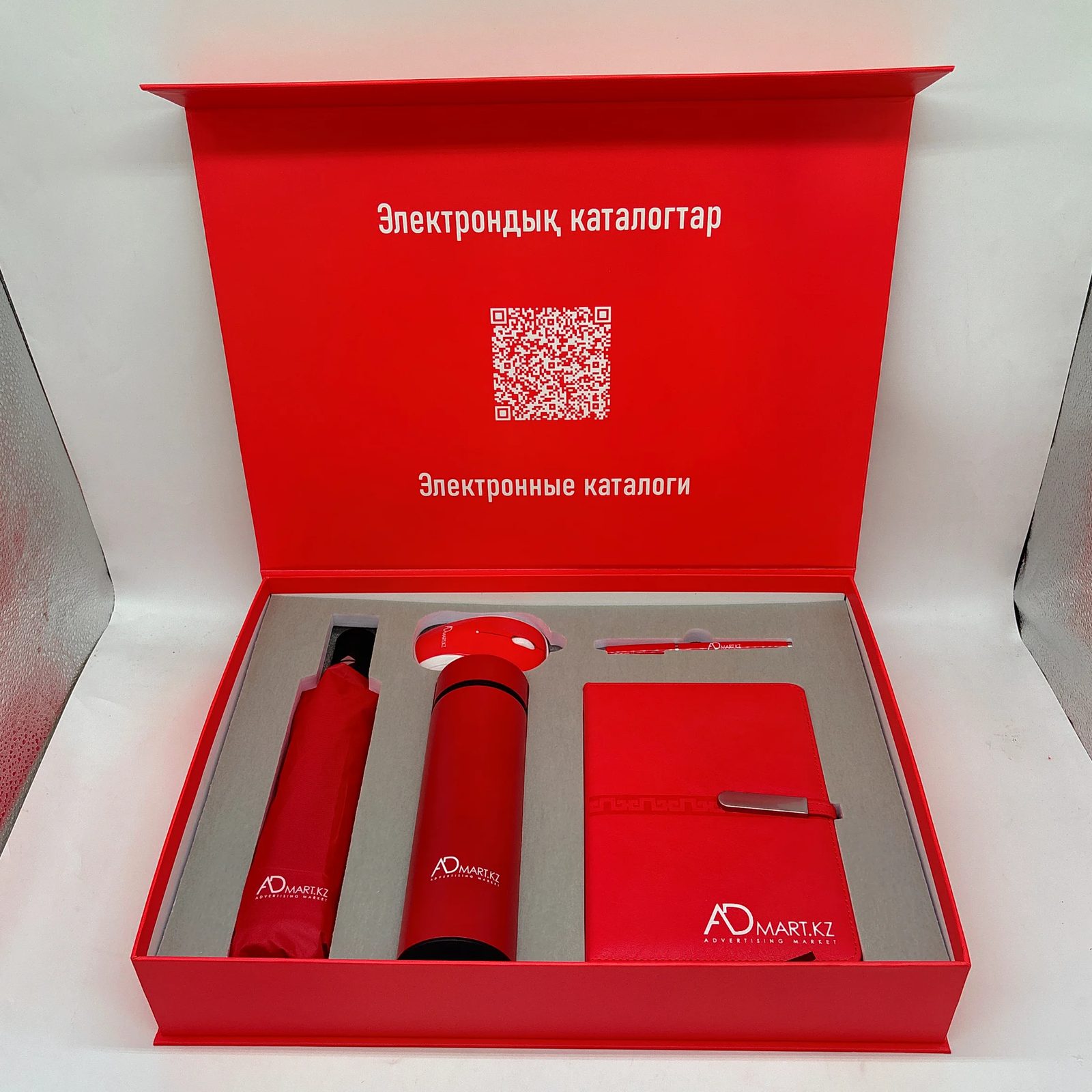 Premium Corporate Gift Set with Stainless Steel Bottle, Umbrella, Pen, Wireless Mouse & Notebook gallery 2
