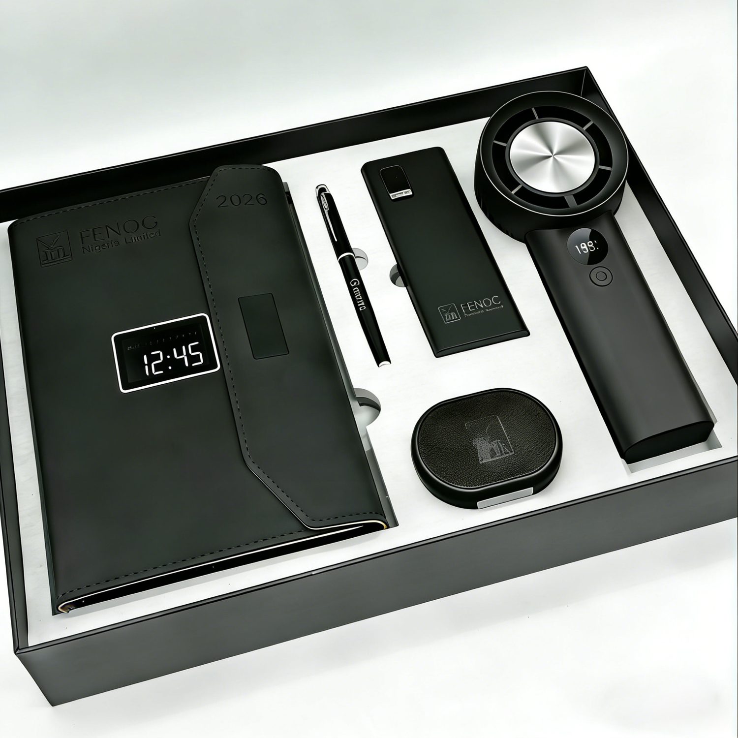 Notebook: 8000mah ,USB flash drive 32GB, wireless charger 15w Gift Set gallery 1