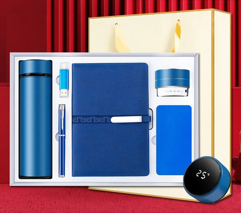 Corporate Gift Set with Stainless Steel Bottle, 16GB Flash Drive, Wireless Speaker & 5,000mAh Power Bank gallery 1