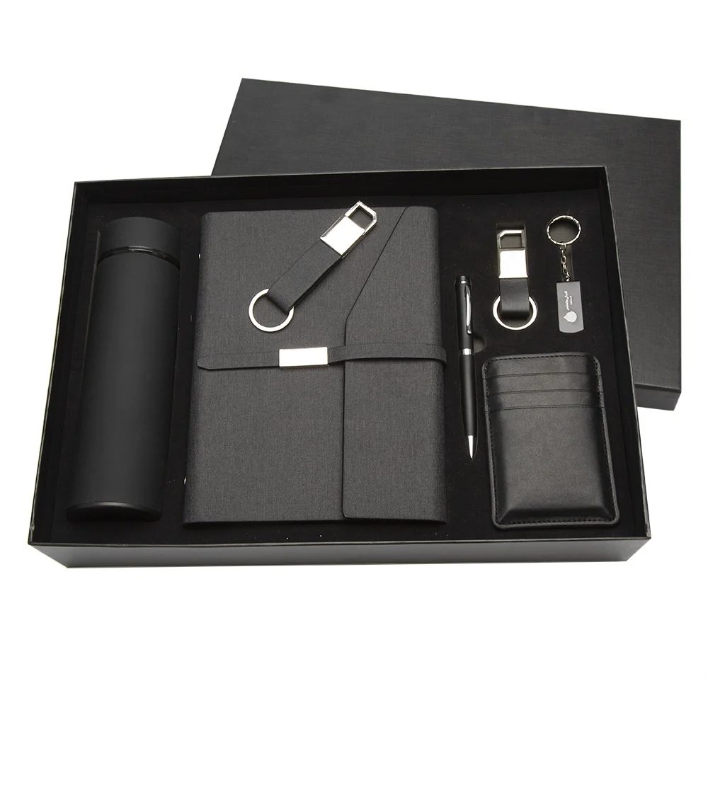 Corporate Gift Set with 304 Stainless Steel Thermos Cup, 16GB USB Flash Drive, and More