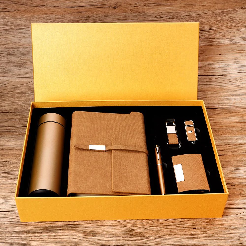 Corporate Gift Set with 304 Stainless Steel Thermos Cup, 16GB USB Flash Drive, and More gallery 1
