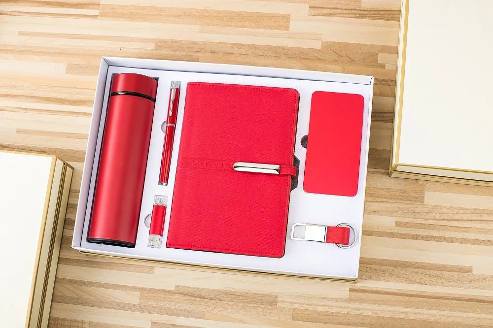 Custom Corporate Gift Set with Stainless Steel Bottle, Power Bank & Notebook gallery 1