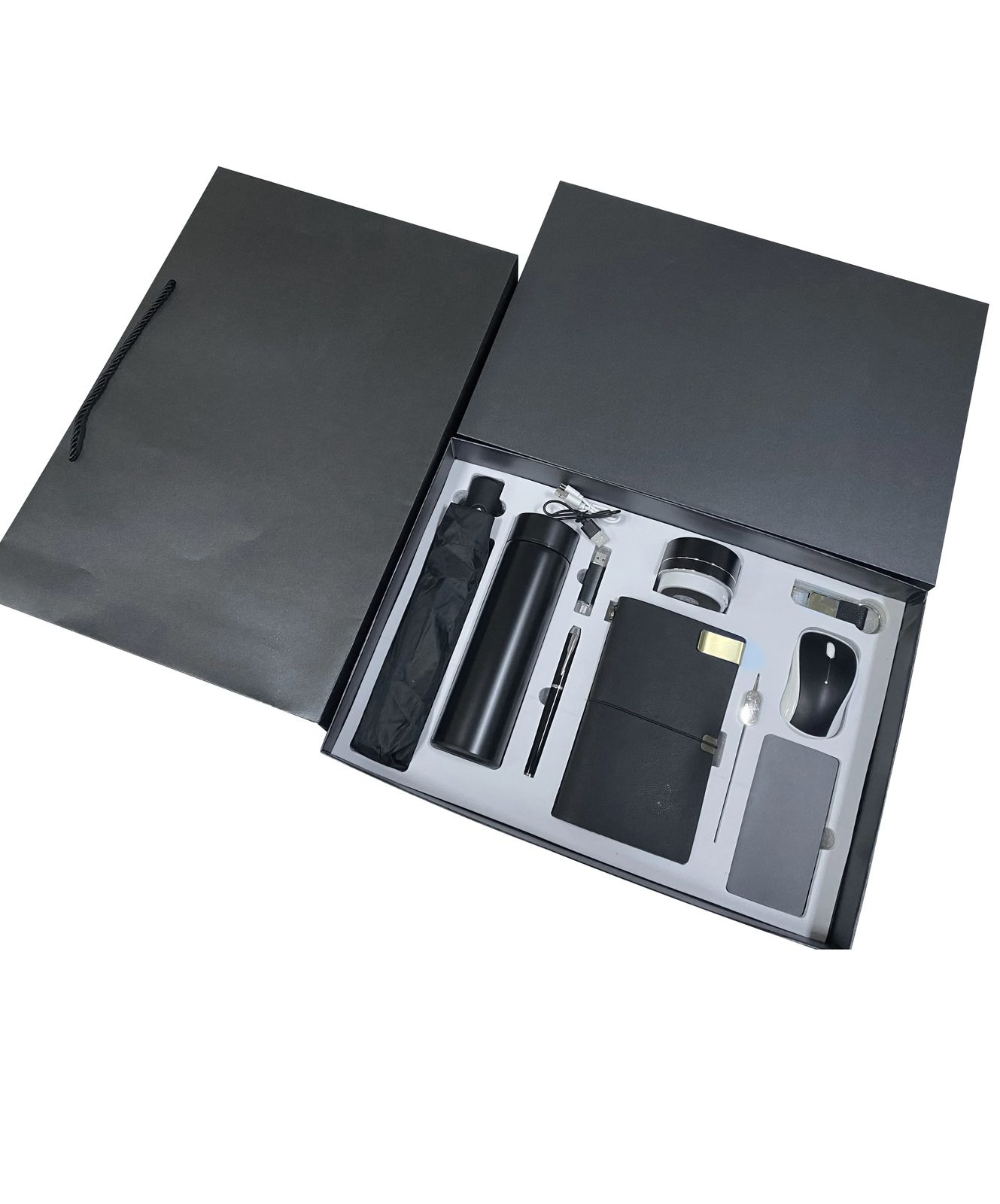 Premium Corporate Gift Set with Stainless Steel Bottle, Power Bank & Bluetooth Speaker gallery 2