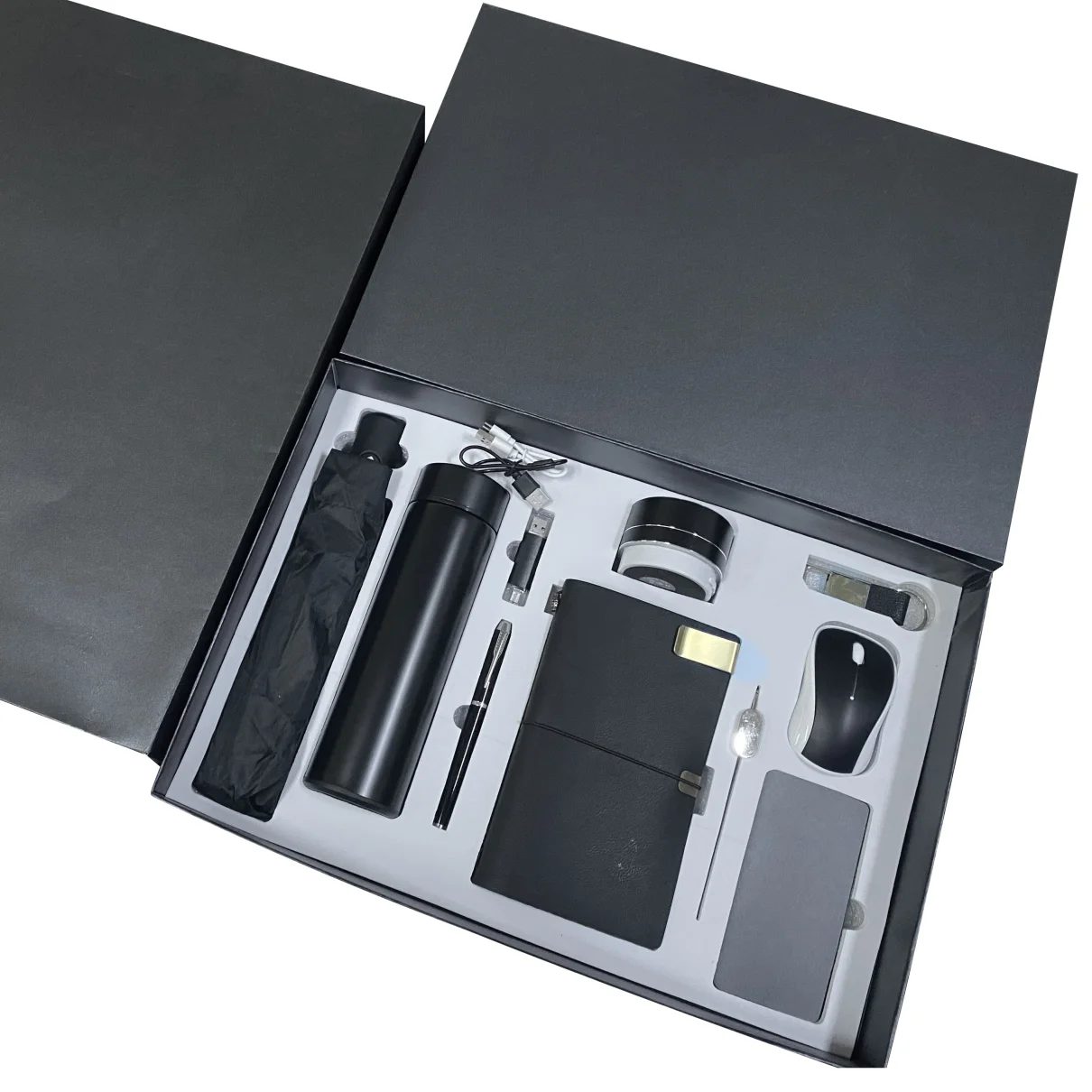 Premium Corporate Gift Set with Stainless Steel Bottle, Power Bank & Bluetooth Speaker gallery 3