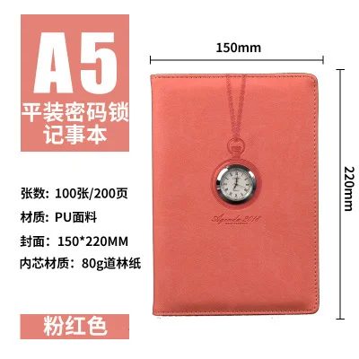 A5 Notebook with Clock – Novelty Promotional Gift