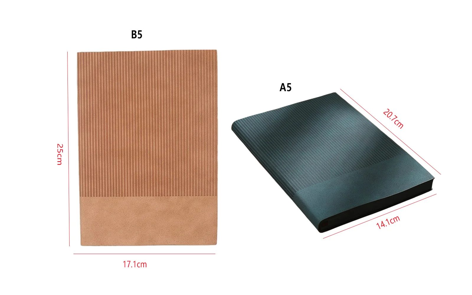 PU Leather A5 Notebook with Deboss Stripe – Custom Promotional Gift gallery 1