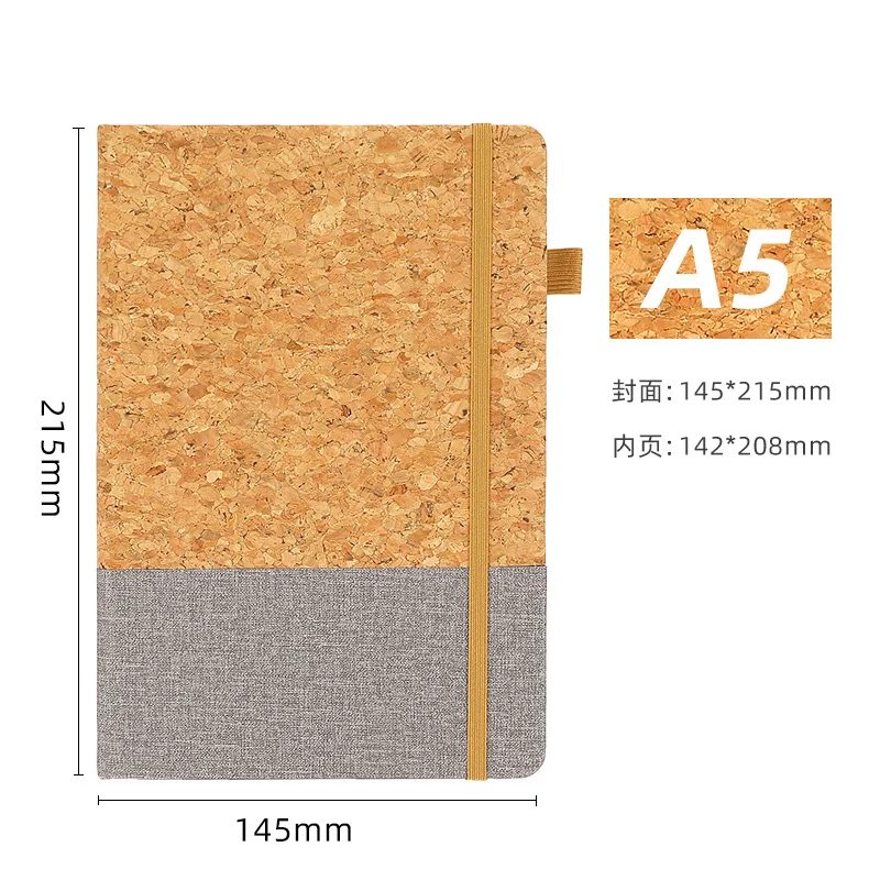 Custom PU Leather A5 Notebook with Ribbon Bookmark gallery 5