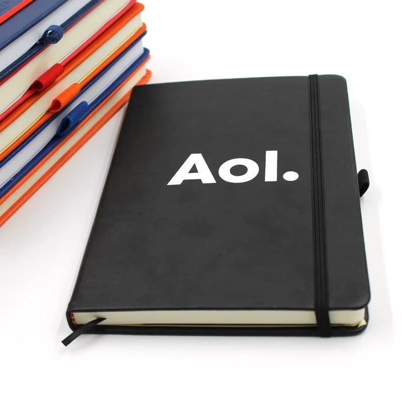 Custom PU Leather A5 Notebook with Ribbon Bookmark