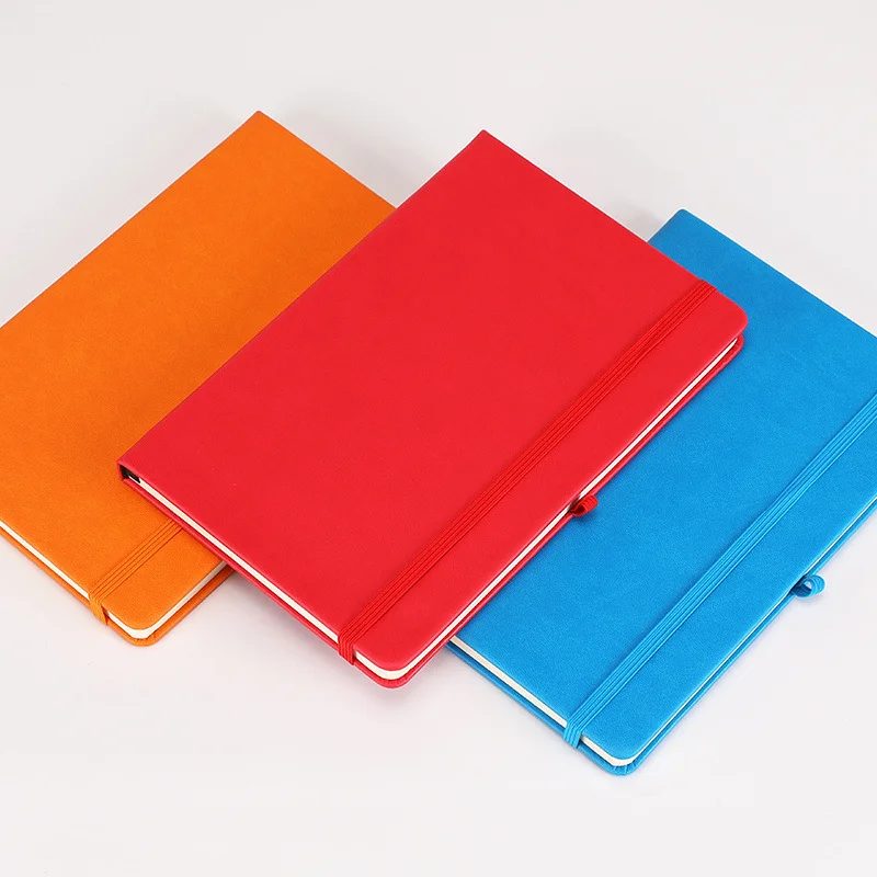 Custom PU Leather A5 Notebook with Ribbon Bookmark gallery 1