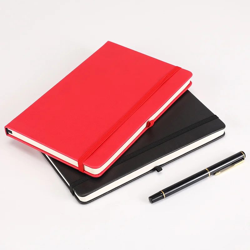 Custom PU Leather A5 Notebook with Ribbon Bookmark gallery 2