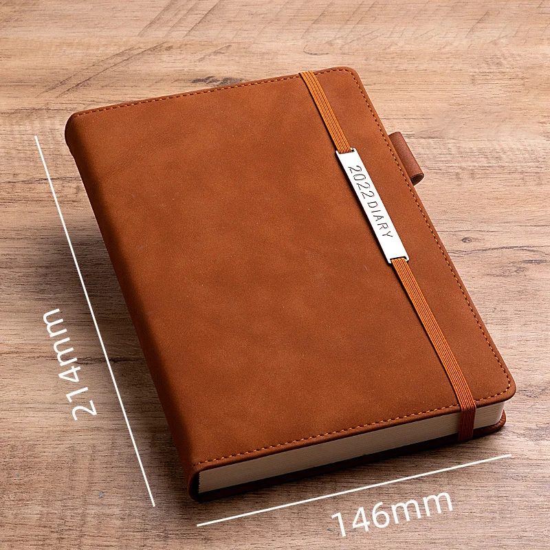 Custom PU Leather A5 Notebook with Ribbon Bookmark gallery 1
