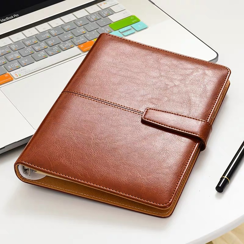 Custom PU Leather Notebook with Ribbon Bookmark