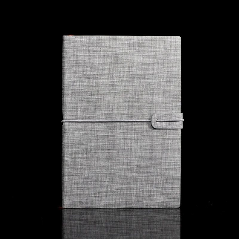 Personalized PU Leather Notebook with Ribbon Bookmark