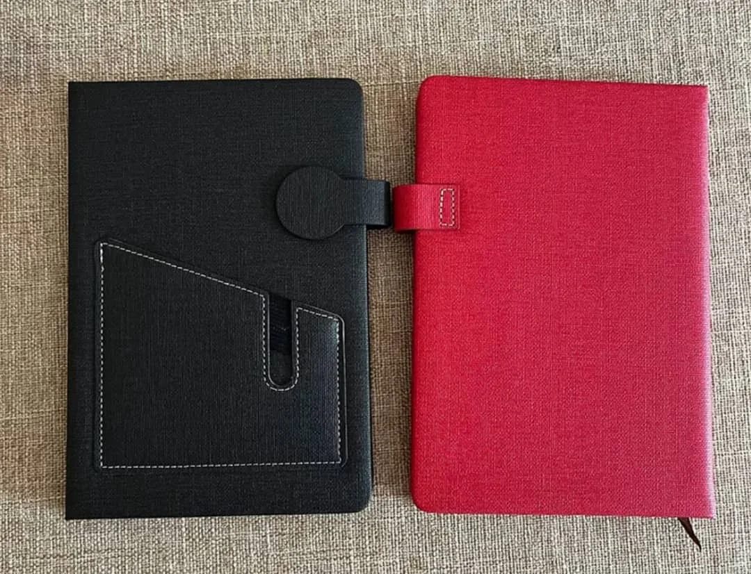 A5 Promotional Notebook with Leather-Look Cover