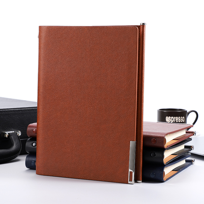 A5 Loose-Leaf Notebook with Cardholder & Pen Slot