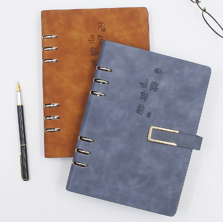 Multi-Functional Business Set – A5 PU Leather Perfect Binding Notebook