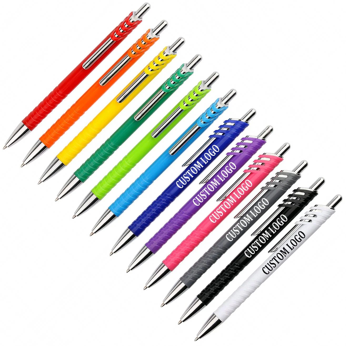 Metallic ball pen with 1.0 black or blue ink gallery 1