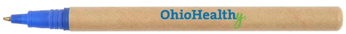 kraft paper stick pen with blue ink gallery 2